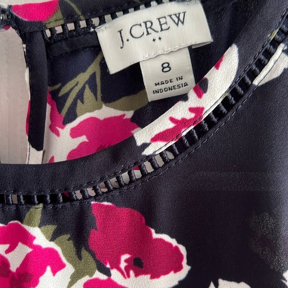 J Crew Factory Drapey Top with Ladder Trim, High Neckline Size 8 - Picture 3 of 5